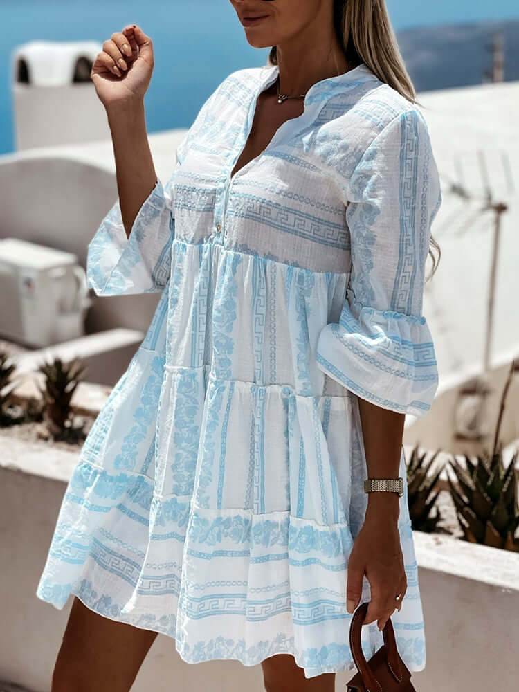 Leah - Ruffled Bohemian Summer Dress