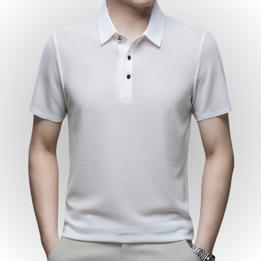 Ashton - Luxuriously Textured Polo Shirt