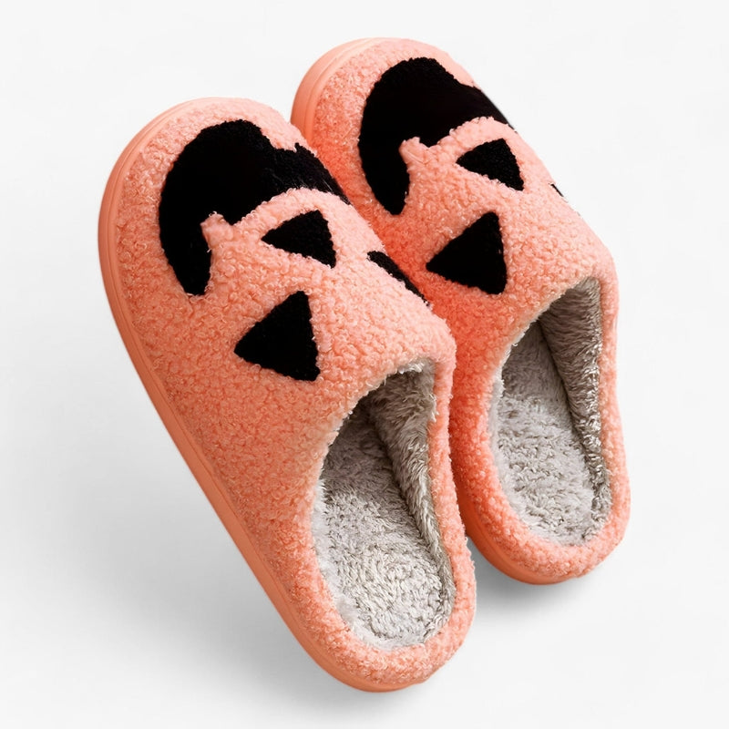 Monica Halloween Slippers – Classic pumpkin-themed slippers