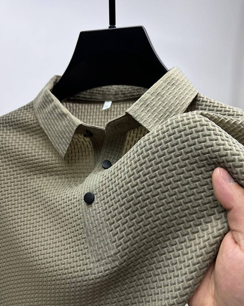 Ashton - Luxuriously Textured Polo Shirt