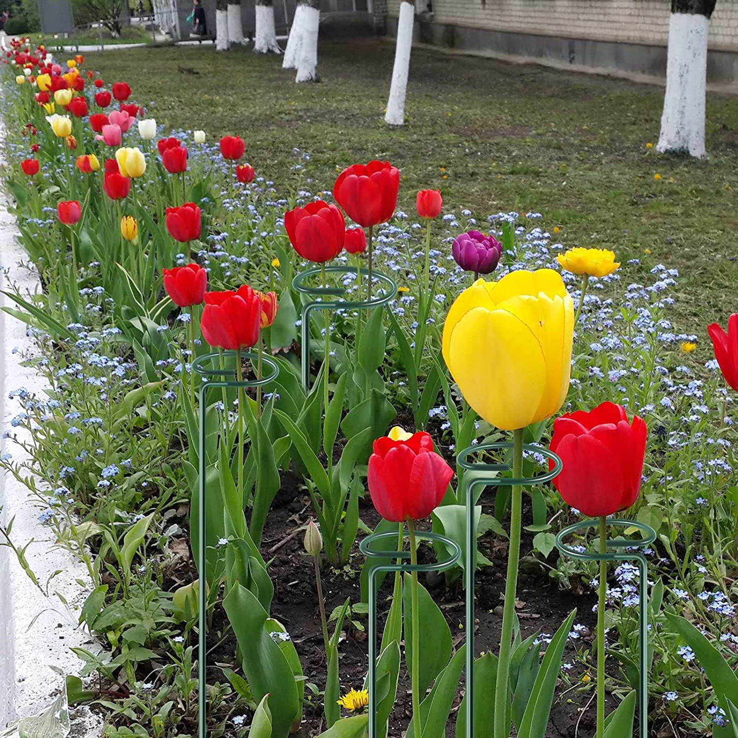 Reliable plant support poles