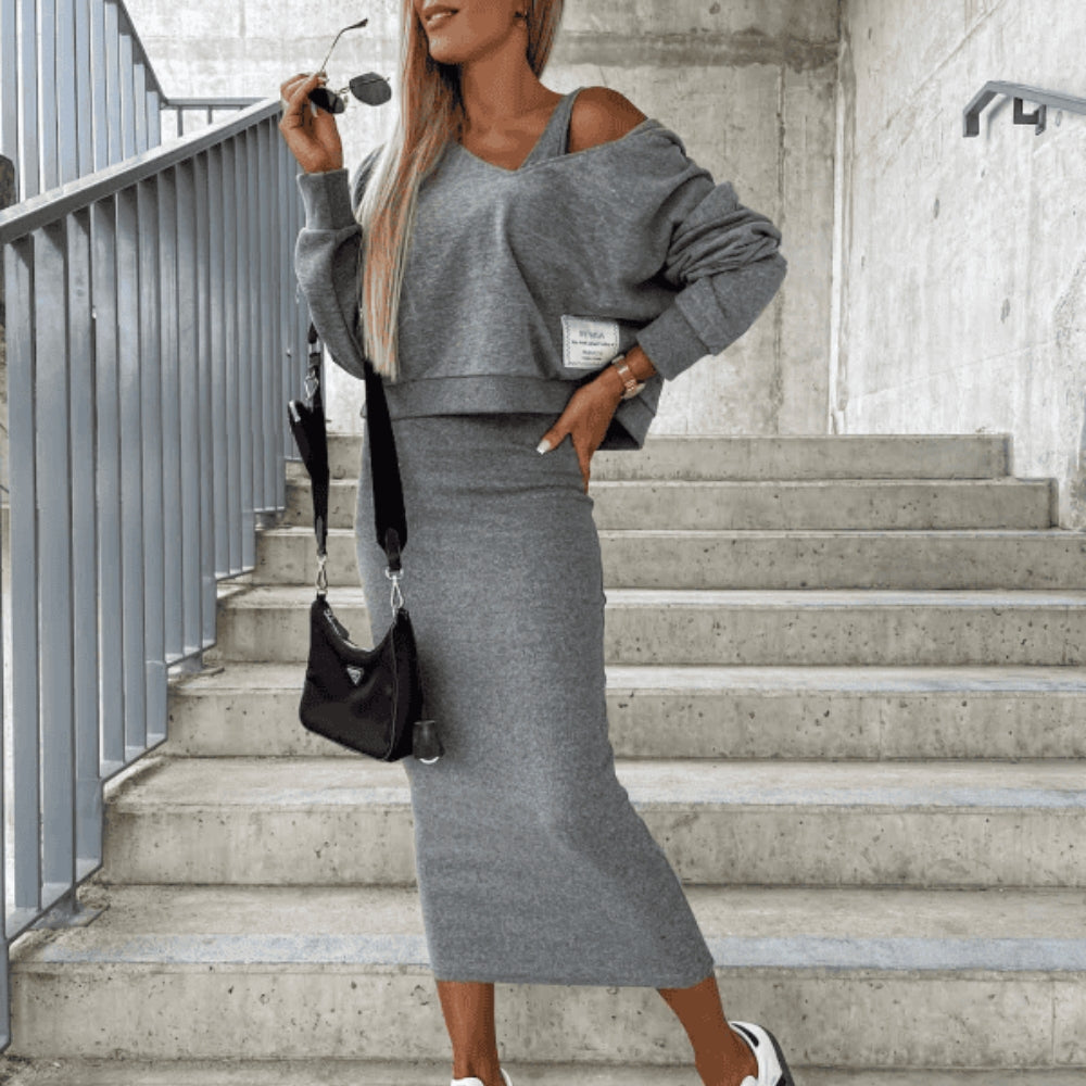 Violetta - Versatile Crop and Skirt Set