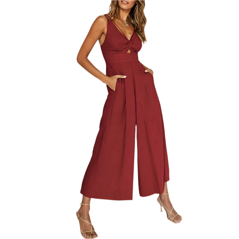 Truth V-neck wide-leg jumpsuit