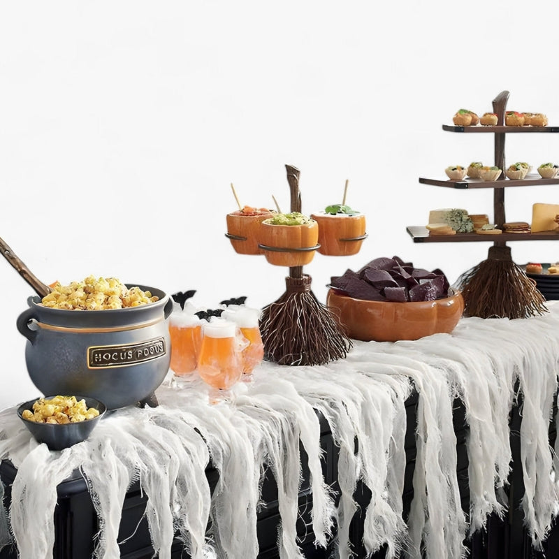 Hex Cauldron - Halloween cauldron-shaped serving tray