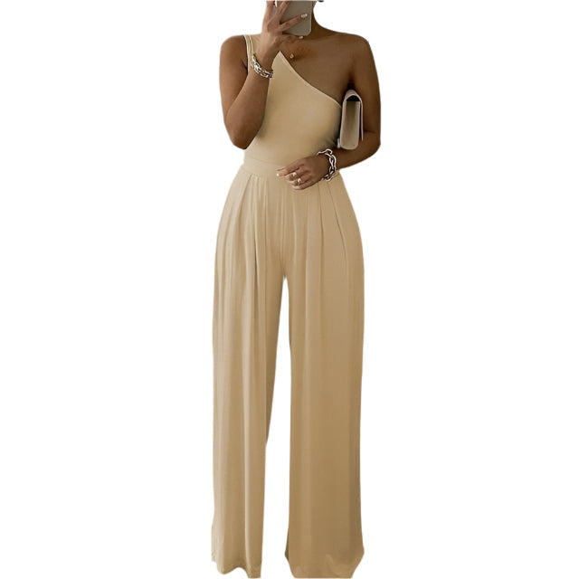 Tori - Elegant One-Shoulder Jumpsuit