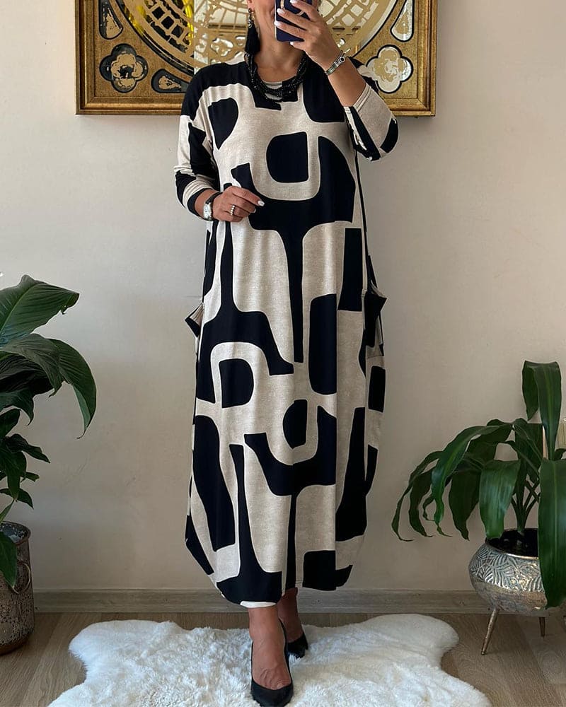 Carla - Printed Oversized Dress