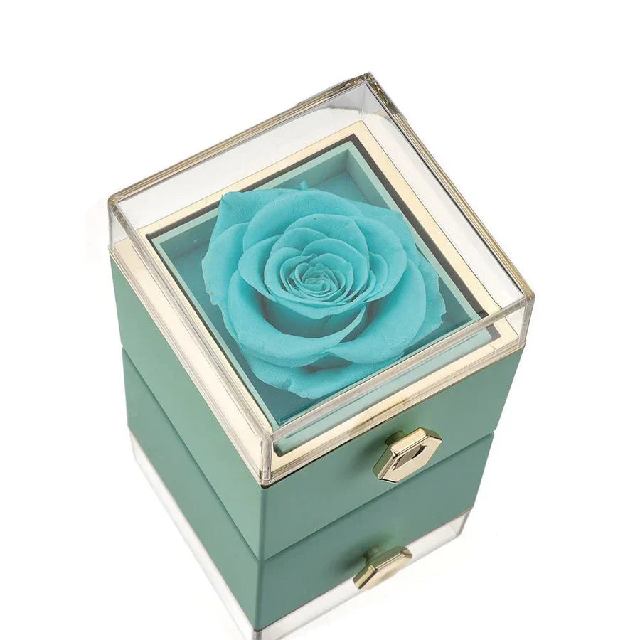 Eternal Rose Gift Box with Hidden Personalized Necklace - A Special Gift for Mother's Day