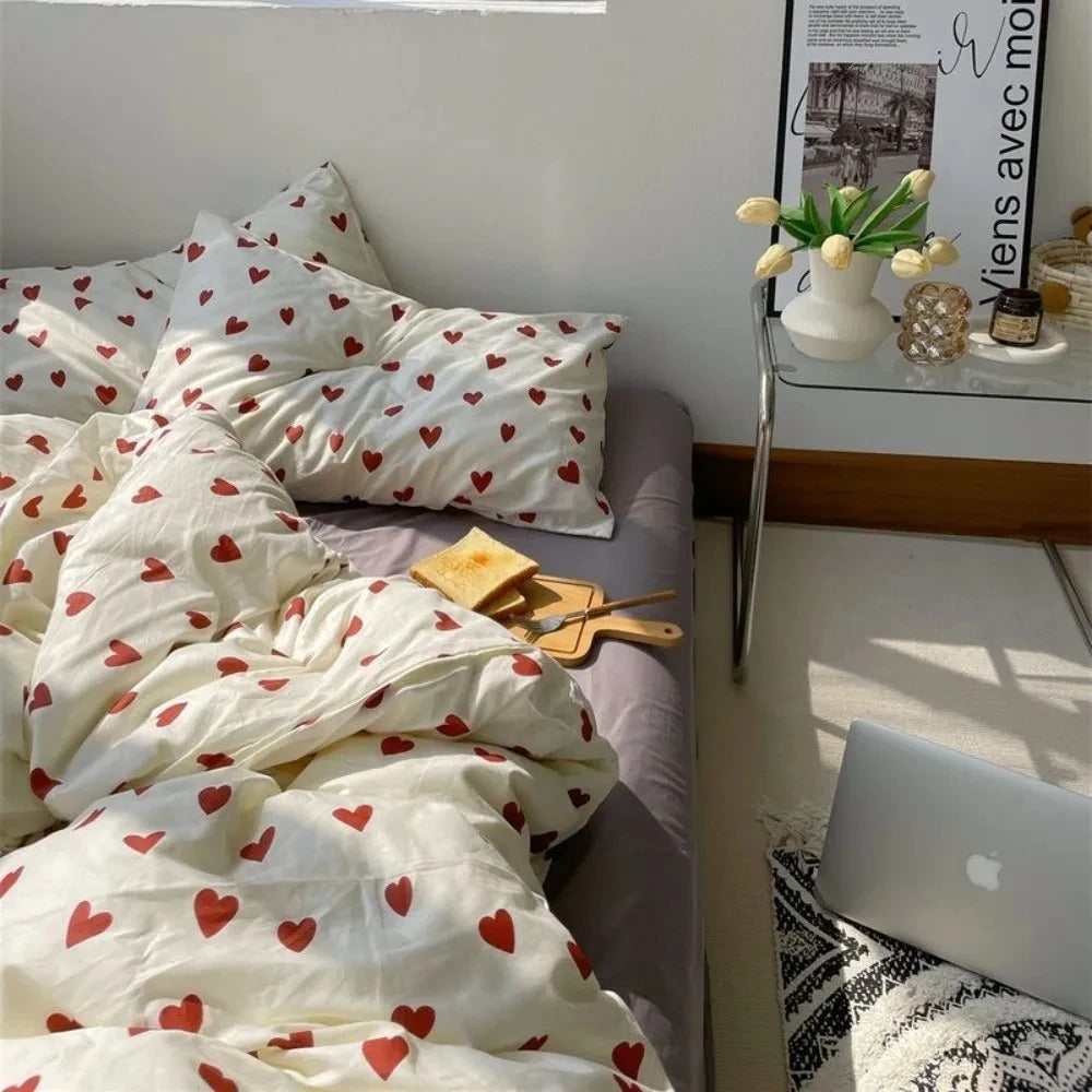 Velvet Heart - Heart-themed duvet cover
