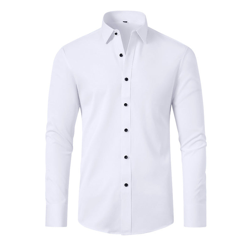Kian - Stretch Long Sleeve Button-Down Shirt