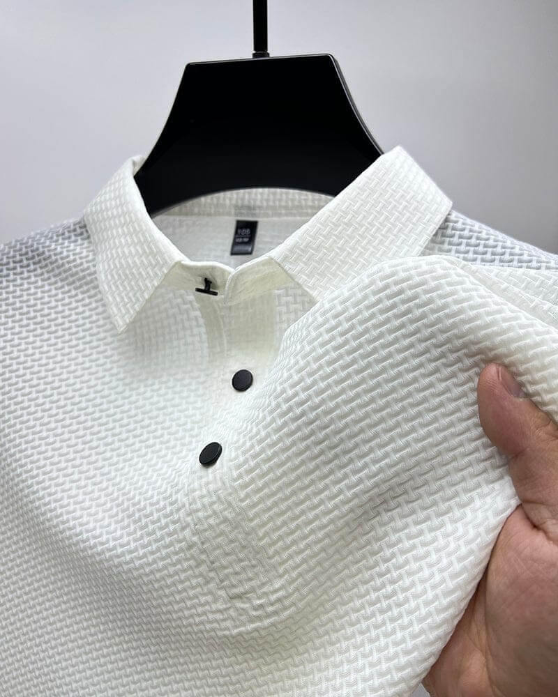 Ashton - Luxuriously Textured Polo Shirt