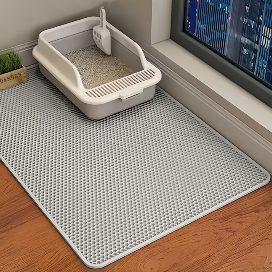 The ultimate two-layer cat litter mat