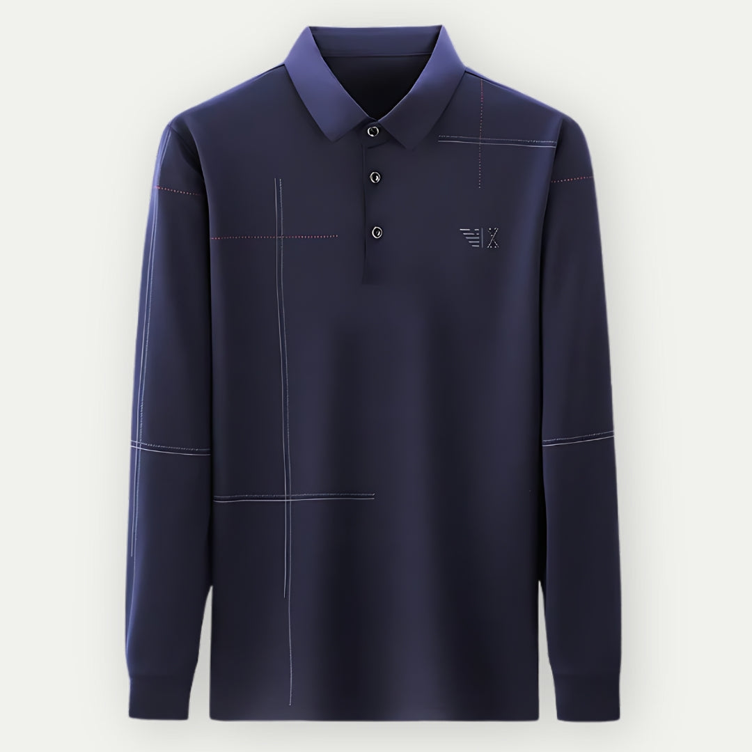 Daniel - Stylish Long Sleeve Polo Shirt