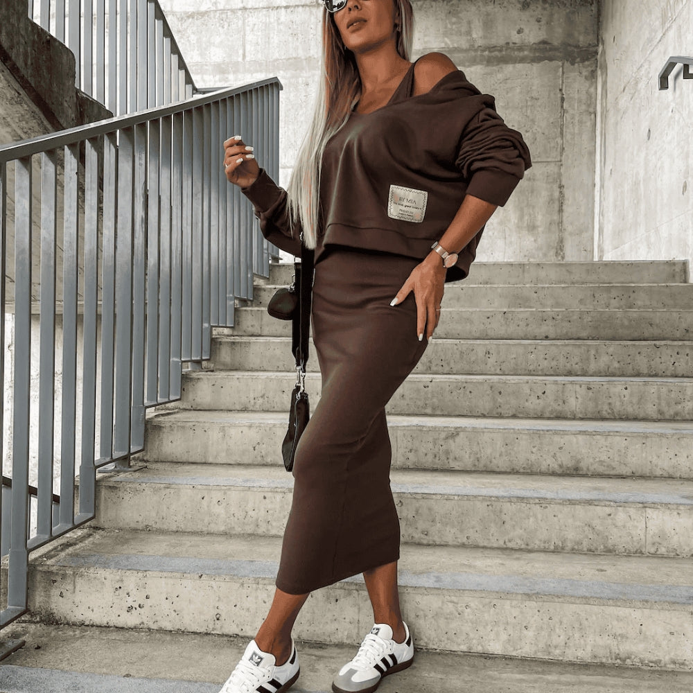 Violetta - Versatile Crop and Skirt Set