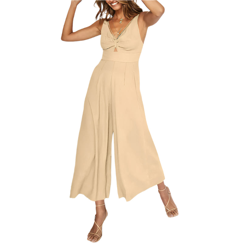 Truth V-neck wide-leg jumpsuit