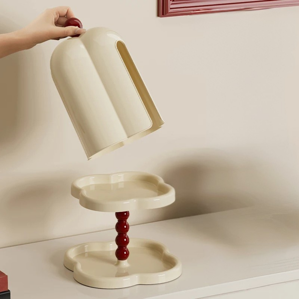 Stealth Box – a tissue box with a protective dome lid and hidden storage compartment