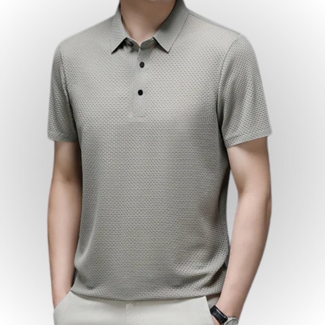 Ashton - Luxuriously Textured Polo Shirt