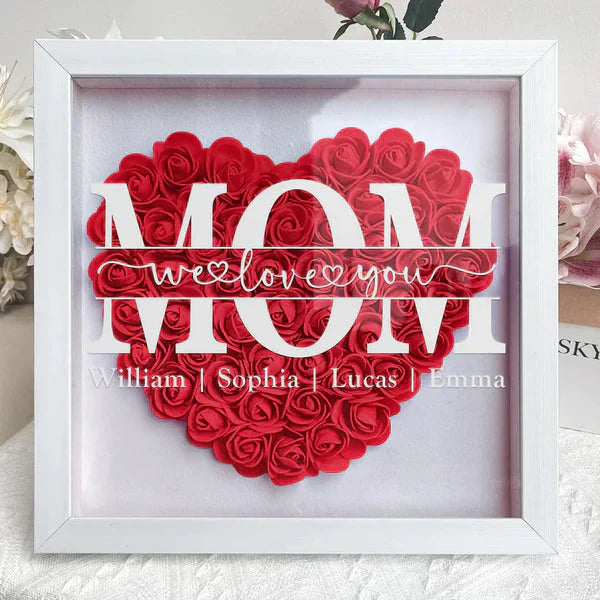 Personalized Flower Heart - Unique Mother's Day Gift