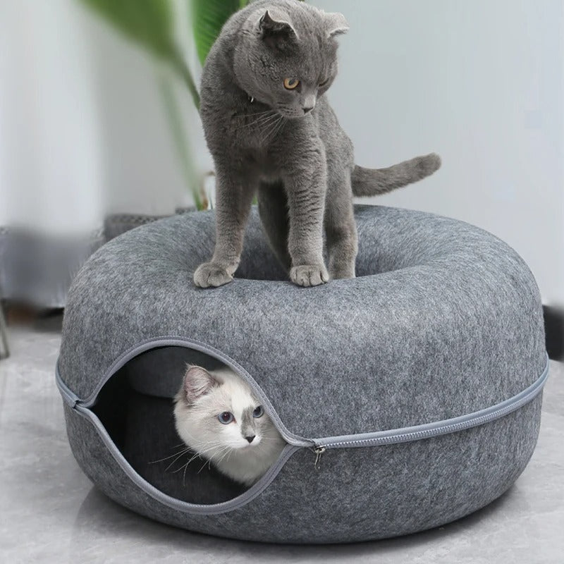 Cozy Nest - Comfortable Donut Tunnel Bed with Zipper