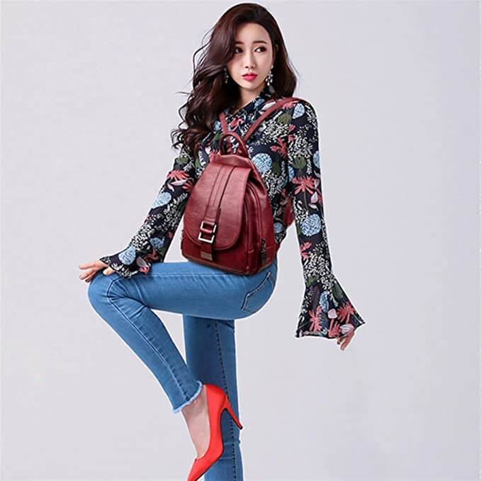 エレン - 時代を超えたレザーバックパック