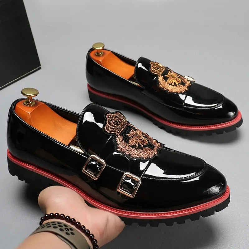 Marco - elegant loafers with double metal buckle