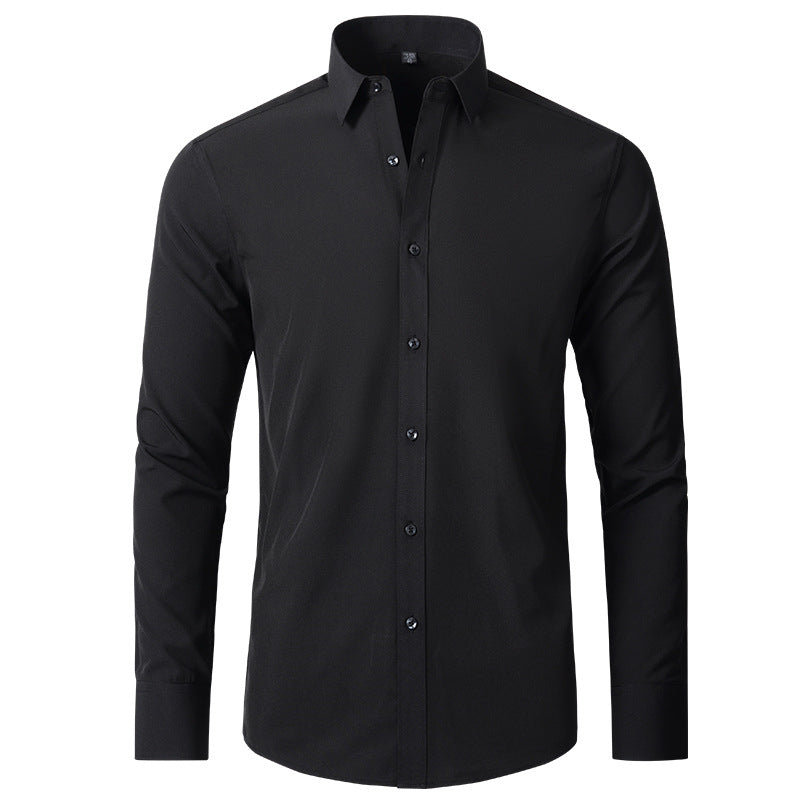 Kian - Stretch Long Sleeve Button-Down Shirt