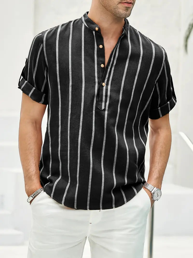 Kevin - Stylish striped short sleeves