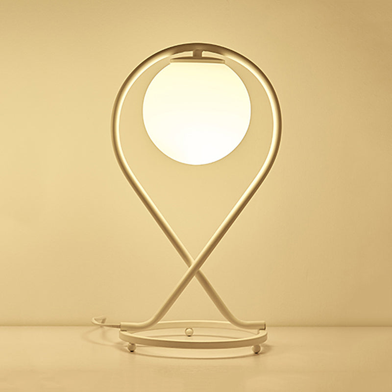 Crosstique – modern iron linear bedside lamp