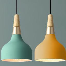 Creative and modern macaron disc art hanging lamp