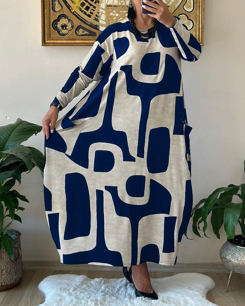 Carla - Printed Oversized Dress
