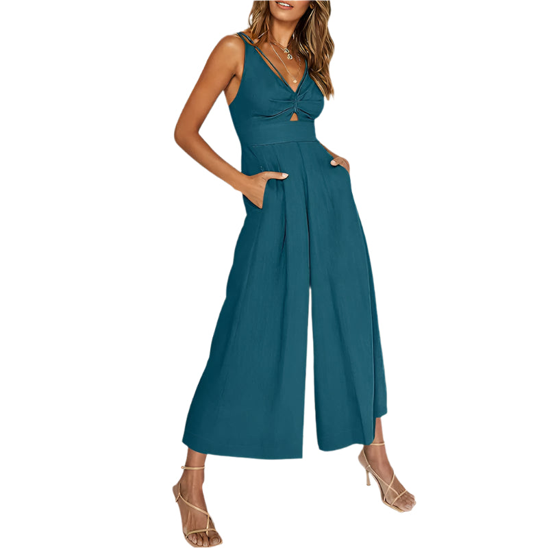 Truth V-neck wide-leg jumpsuit