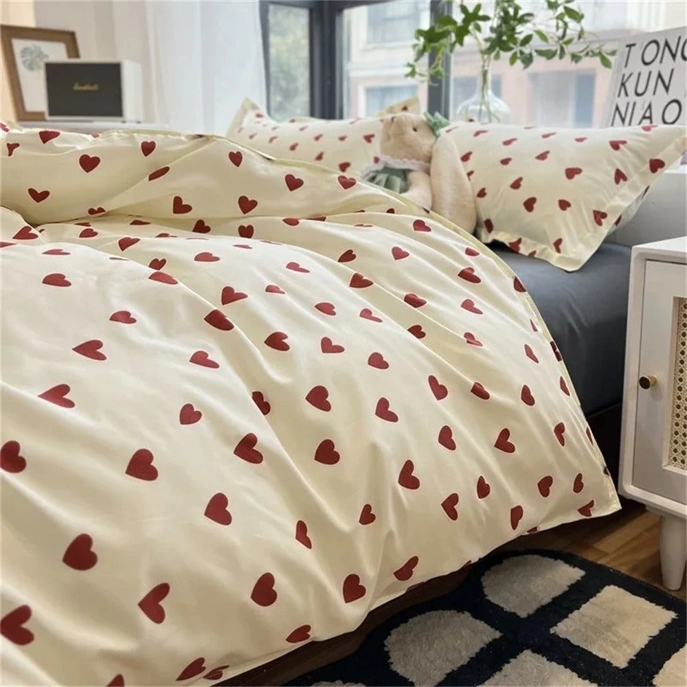 Velvet Heart - Heart-themed duvet cover