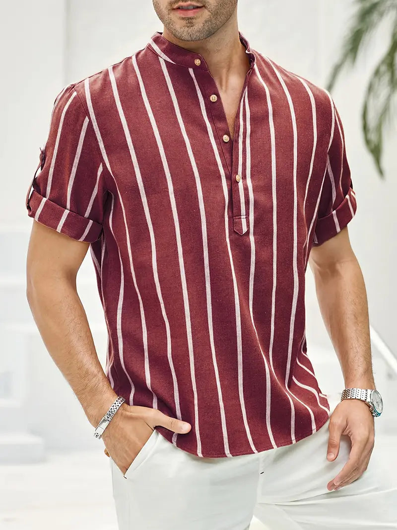 Kevin - Stylish striped short sleeves