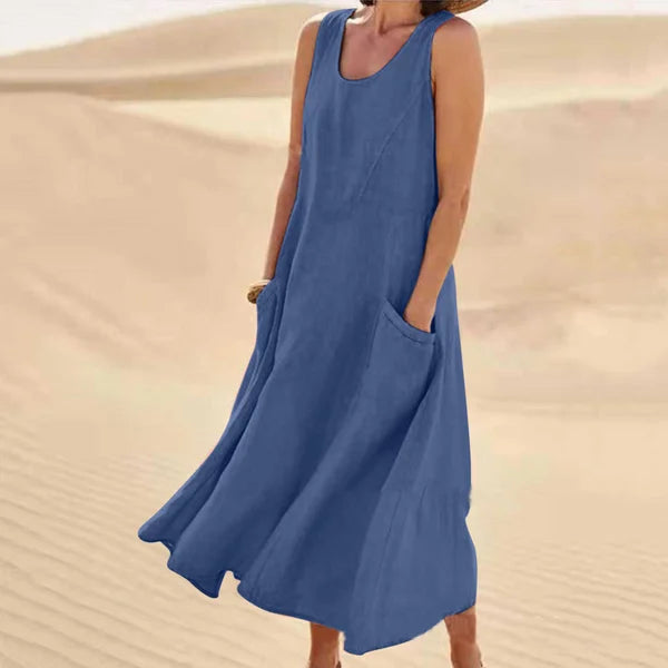 Soft Linen Elegance Dress