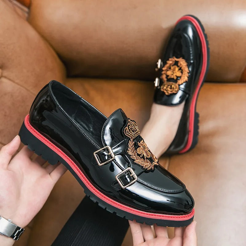 Marco - elegant loafers with double metal buckle