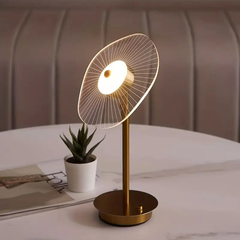 Modern LED table lamp with adjustable decor glow function