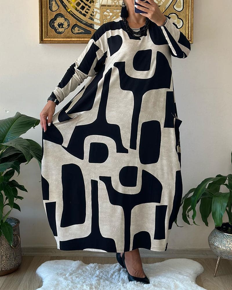 Carla - Printed Oversized Dress