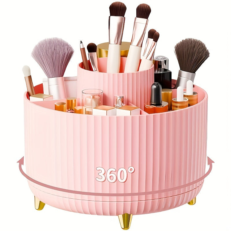 Elegant Spin 360° Rotating Organizer – Cosmetic Storage