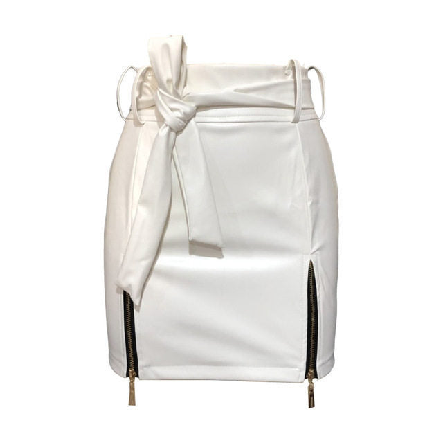 Pauline - Leather Mini Skirt