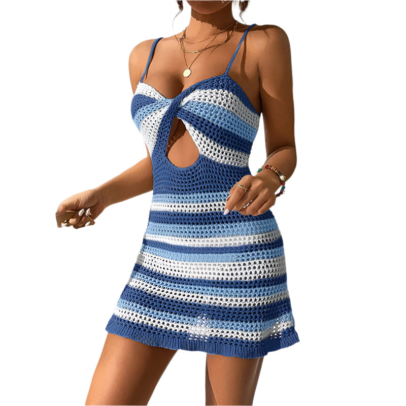 Adi - Spaghetti Strap Knit Summer Dress