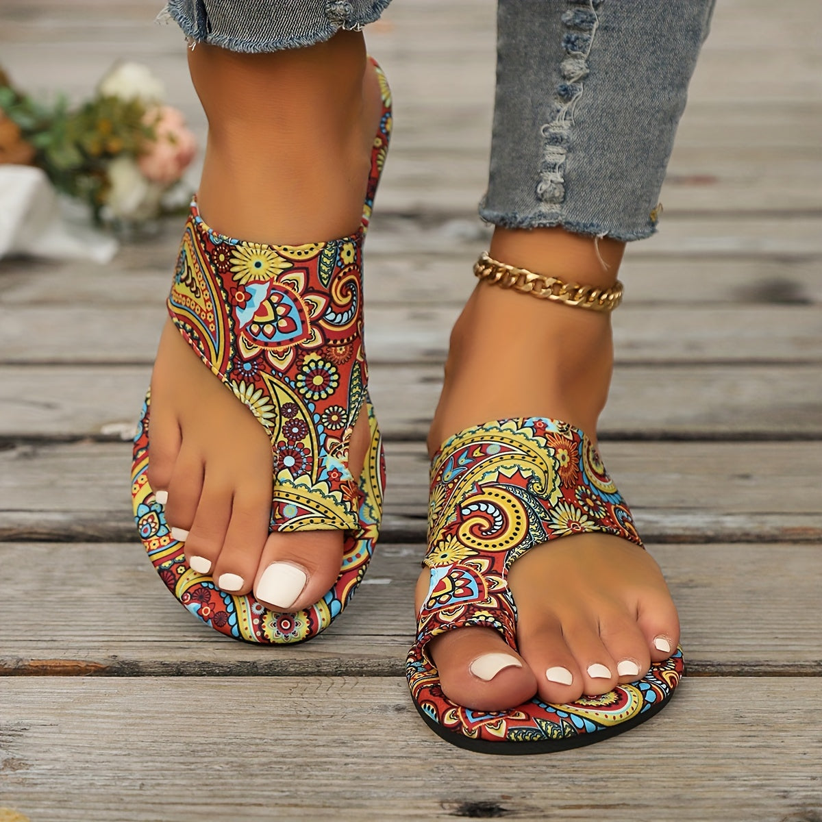 Michi - Colorful open-toe slippers