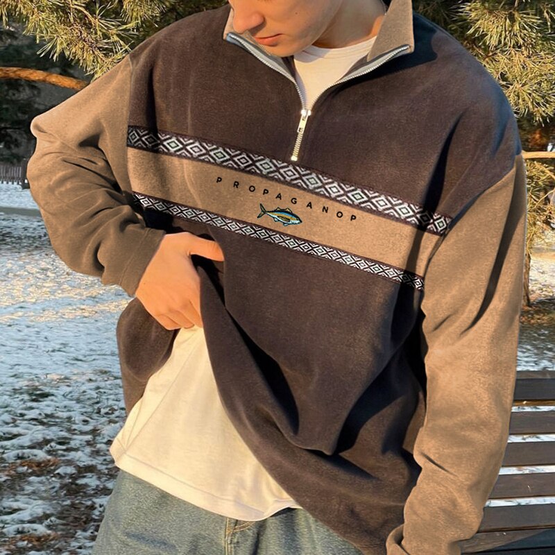 Niklas - Stylish half-zip sweater