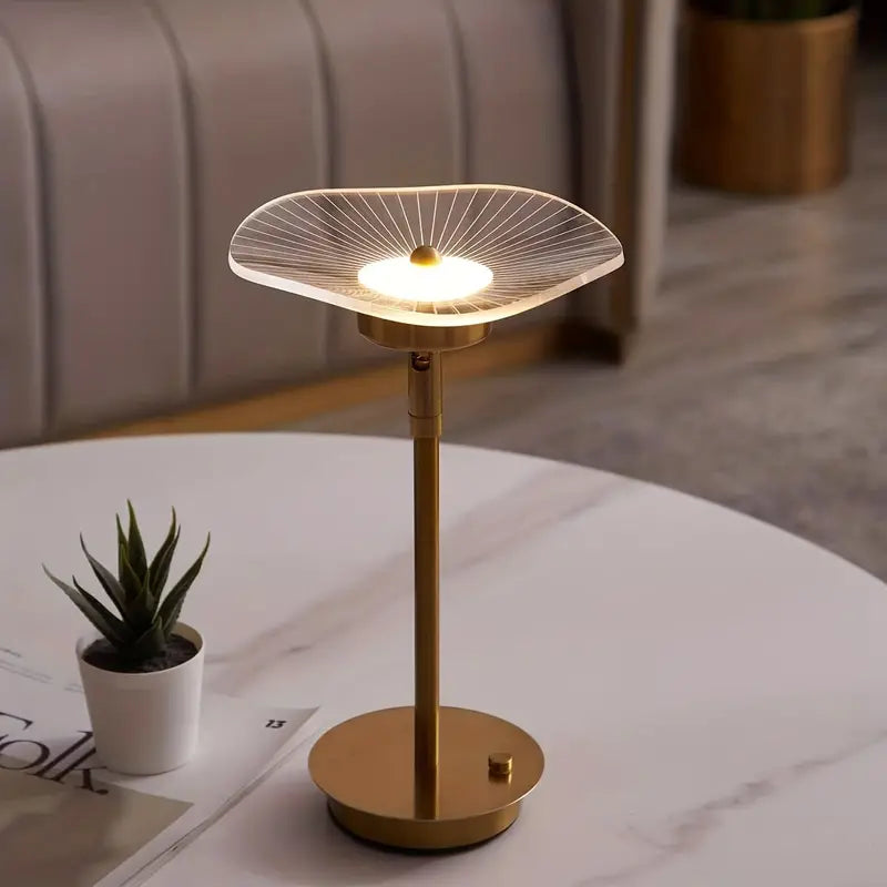 Modern LED table lamp with adjustable decor glow function
