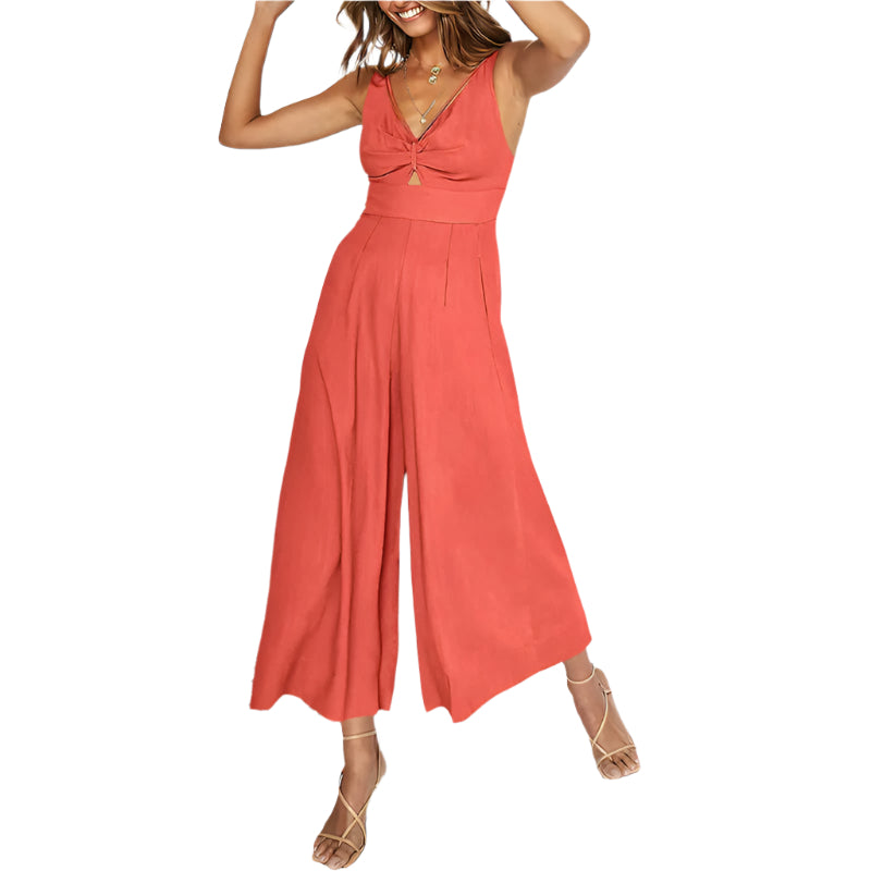 Truth V-neck wide-leg jumpsuit