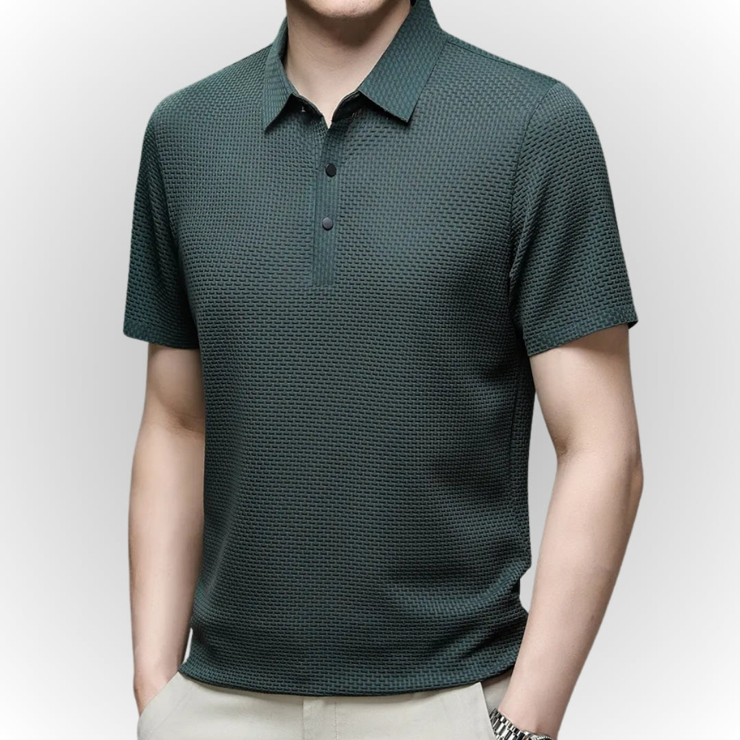 Ashton - Luxuriously Textured Polo Shirt