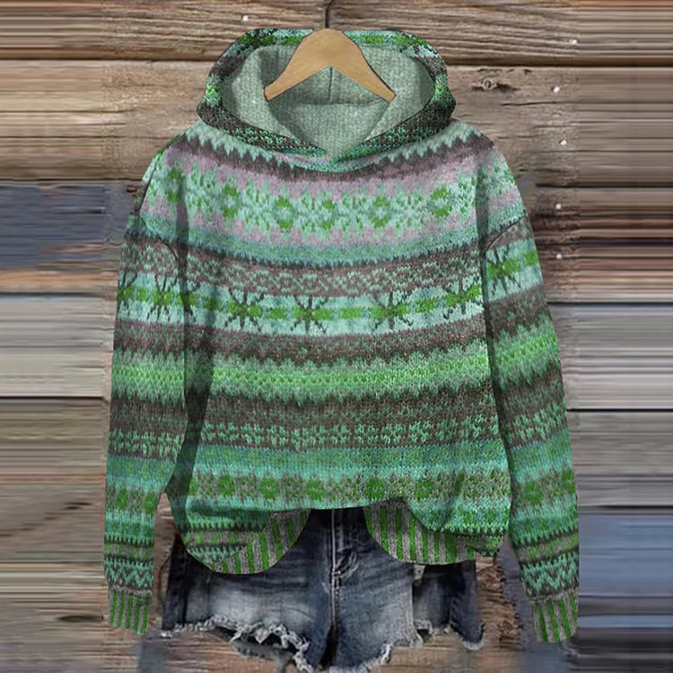 Aika Ethnic Retro Hoodie