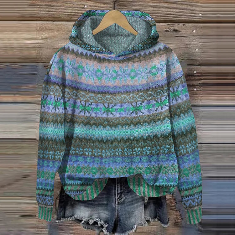 Aika Ethnic Retro Hoodie