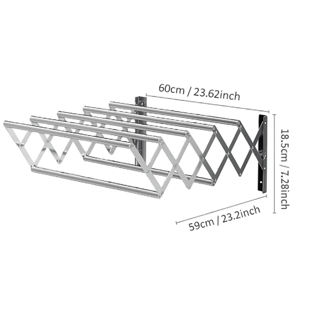 Aerofold | Space-saving wall-mounted clothes drying rack