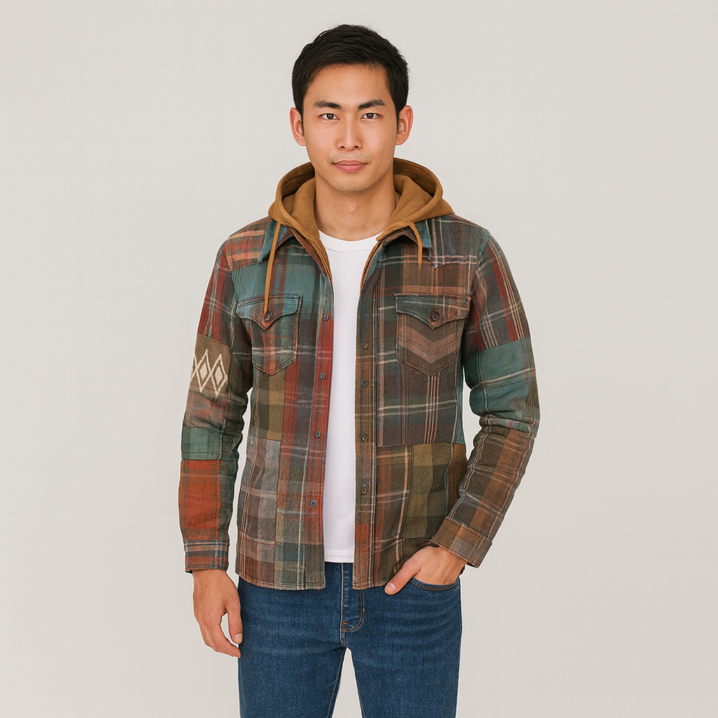 Alaric | Patchwork Karo Jacket
