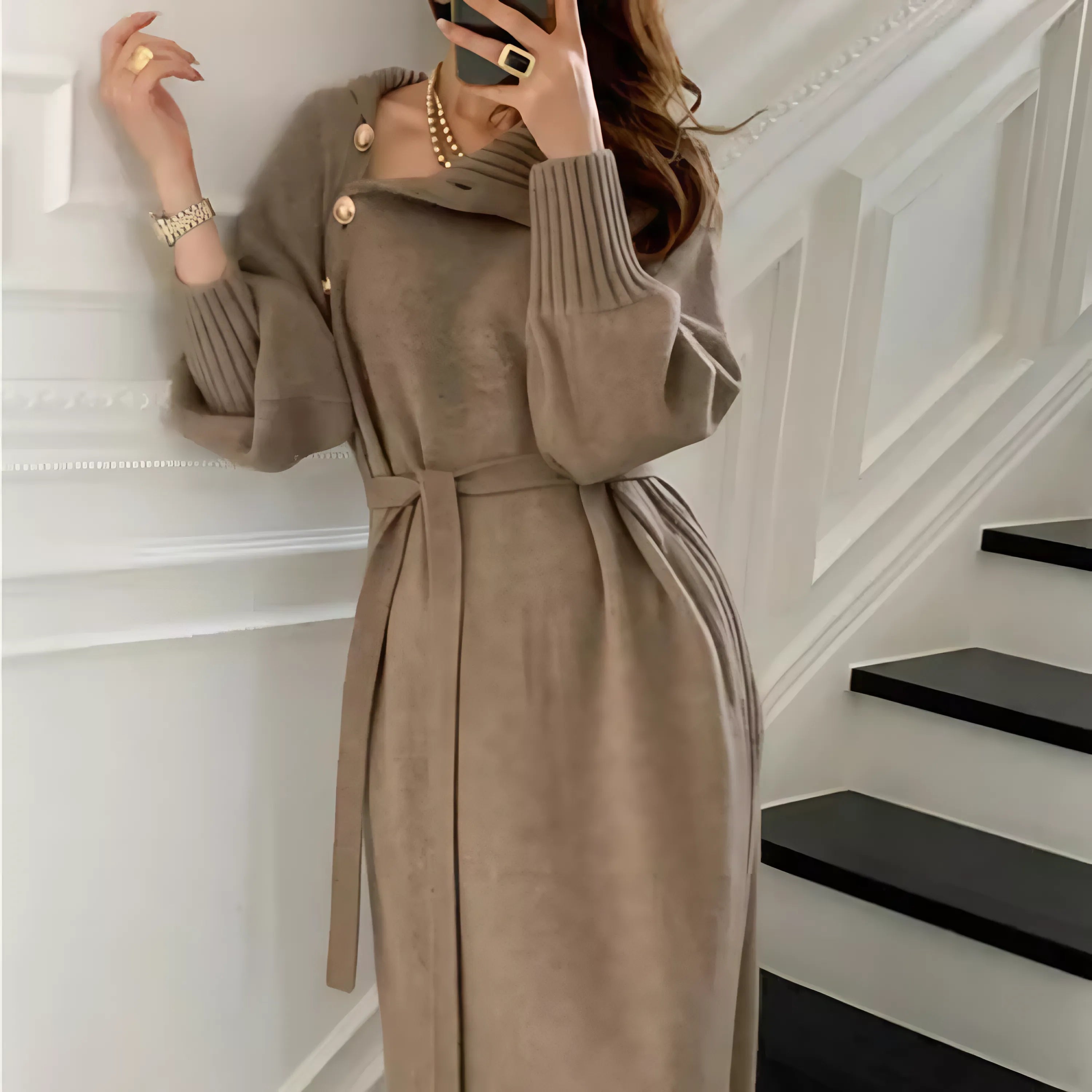Alma - Turtleneck Dress