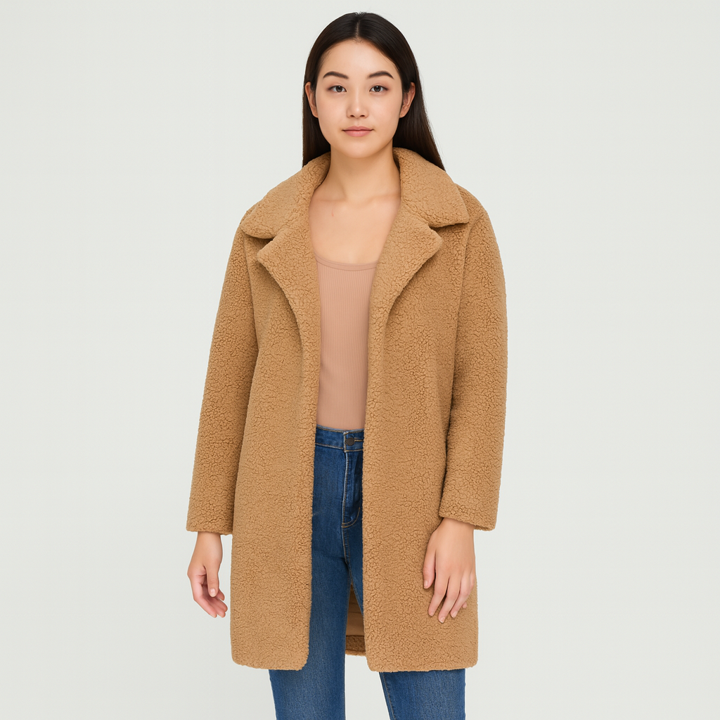Amara | Fluffy Boucle Coat